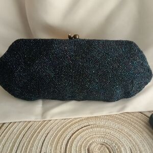 Walborg Iridescent Beaded Clutch
